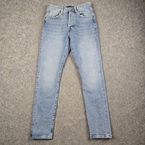 Levis 501 Made & Crafted Jeans‎ Womens 26x27 Blue Denim Skinny Button Fly